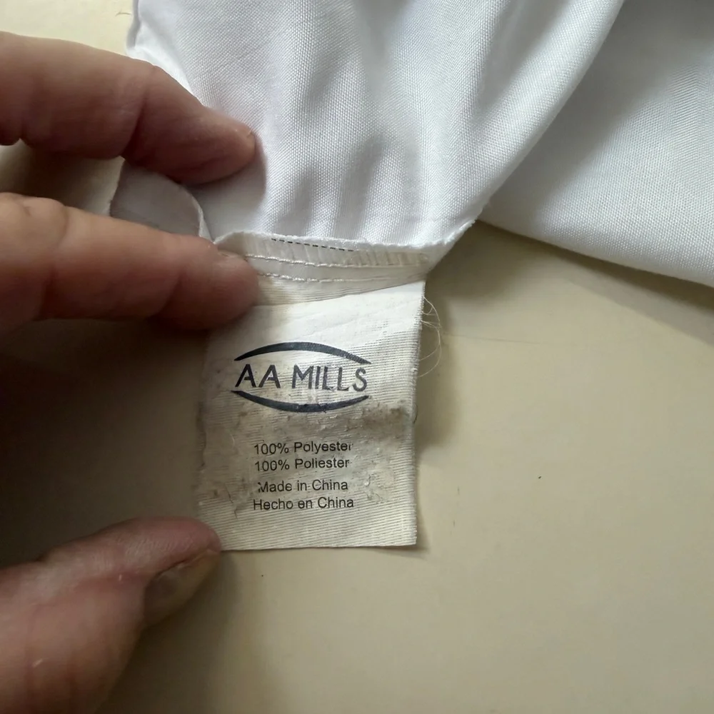 White Polyester Pillow Cover